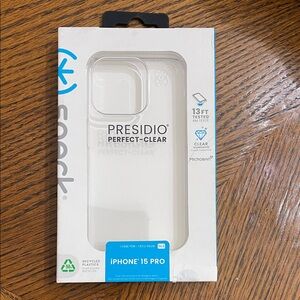 NEW Speck Presidio Perfect Clear Case for iPhone 15 Pro